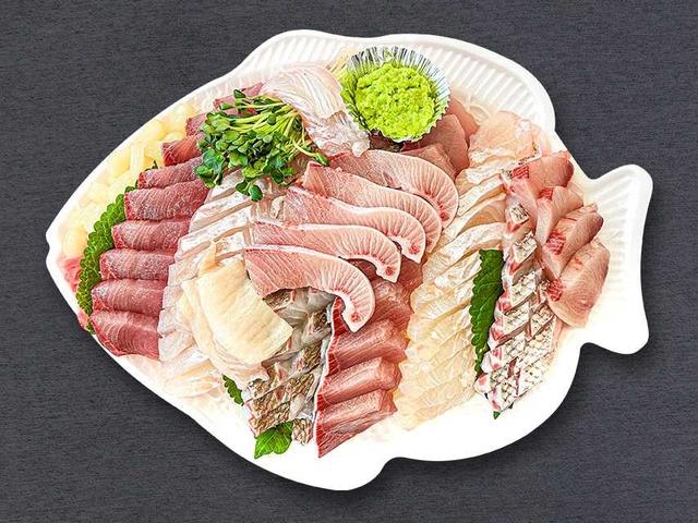 방어광어참돔회