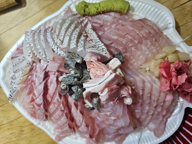 민어회