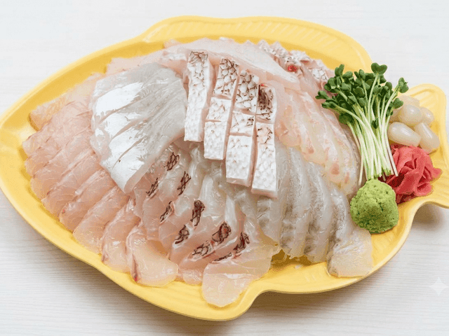 광어+참돔+농어 모둠회