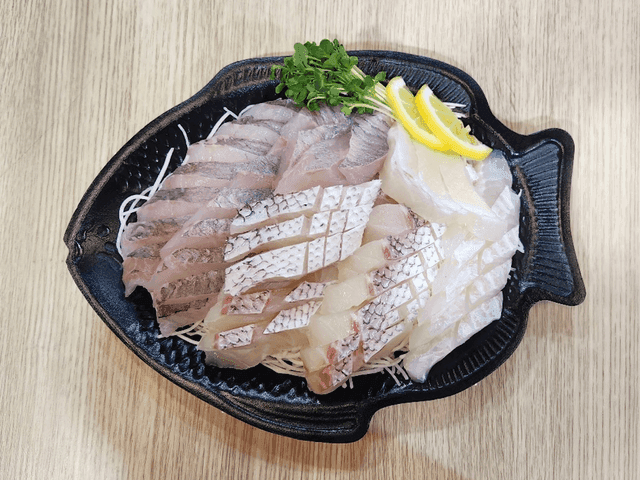 도다리광어참돔회