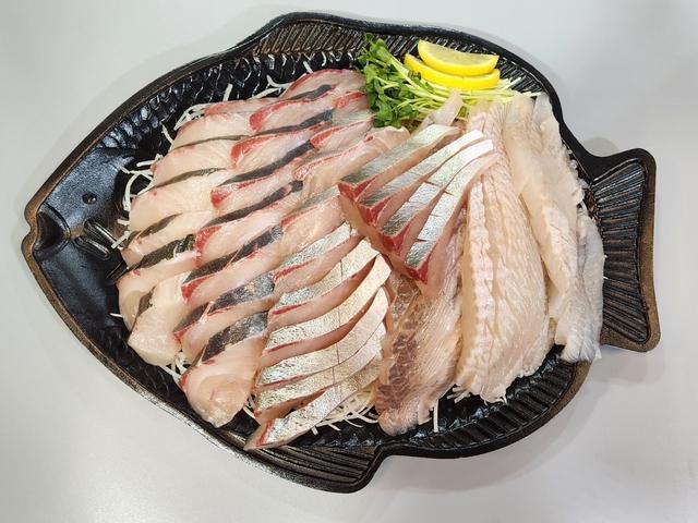 줄전갱이도다리회